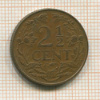 2 1/2 цента. Нидерландские Антильские острова 1965г