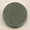 100 франков. Центральная Африка 1967г