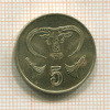 5 центов. Кипр 1985г